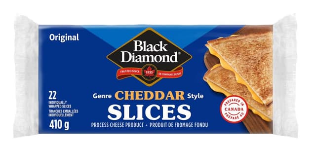 Black Diamond Original Cheddar Cheese Slices image